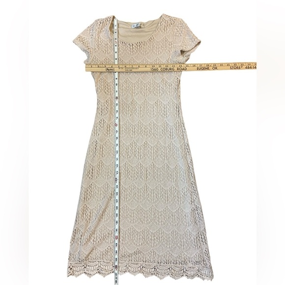 DE Collection Nude Short Sleeve Knit Dress - Picture 9 of 14